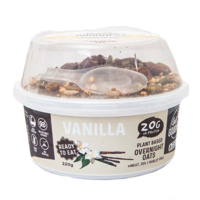 Vanilla protein overnight oats