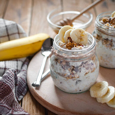 overnight oats with banana